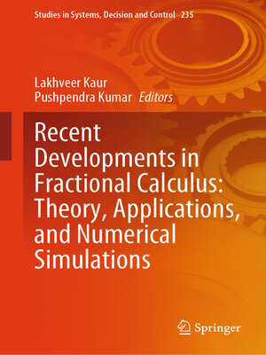 cover image of Recent Developments in Fractional Calculus